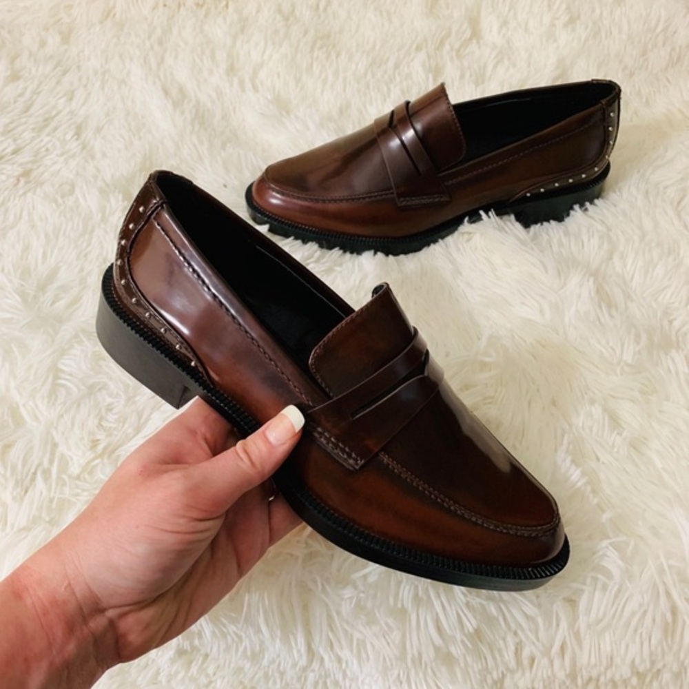 Zara Studded Loafers